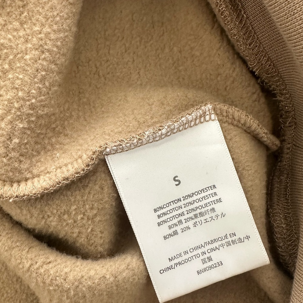 Essentials Crewneck Sweater in Tan - Picture 5 of 5